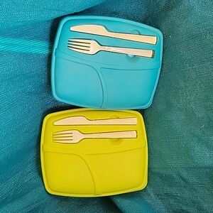 Practical! Set of 2 Bramli food / lunch / meal storage containers